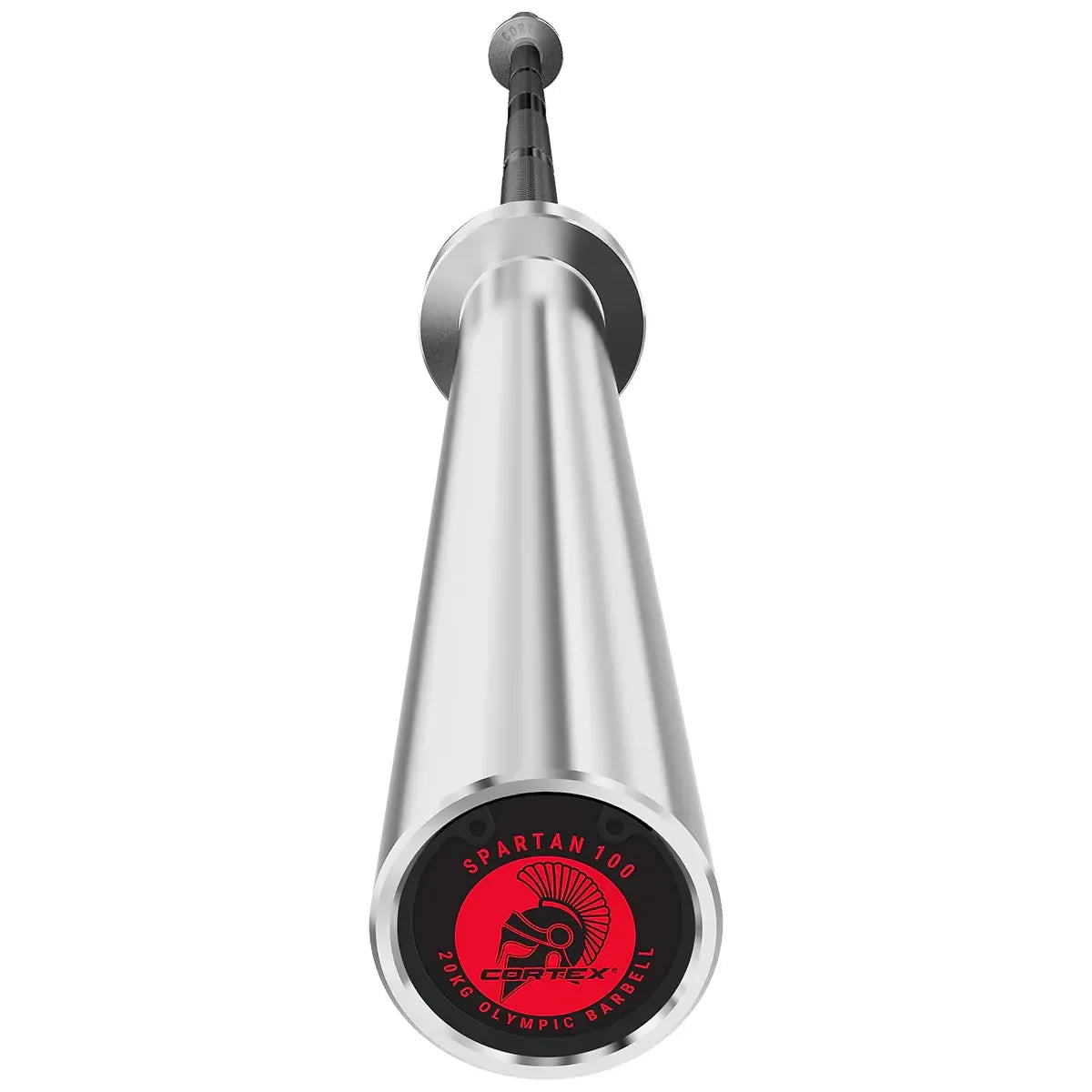 SPARTAN100 7ft 20kg Olympic Barbell (Black Oxide) with Lockjaw Collars