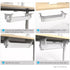 Lifespan Fitness ErgoDesk Automatic Standing Desk 1500mm (White) + Cable Management Tray