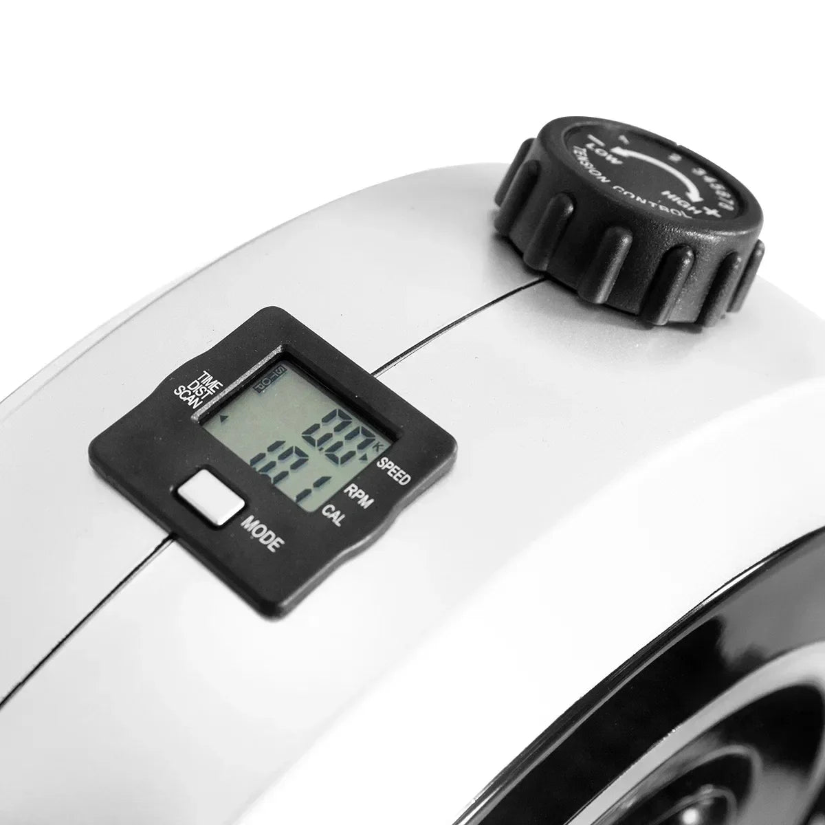 Cyclestation 3 Exercise Bike with ErgoDesk Automatic Standing Desk 150cm in White/Black