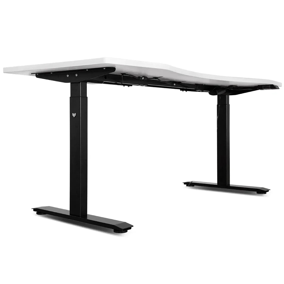 Cyclestation 3 Exercise Bike with ErgoDesk Automatic Standing Desk 150cm in White/Black