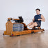 ROWER-760 Water Resistance Foldable Rowing Machine, Oak Frame, 200kg Cap