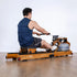 ROWER-760 Water Resistance Foldable Rowing Machine, Oak Frame, 200kg Cap