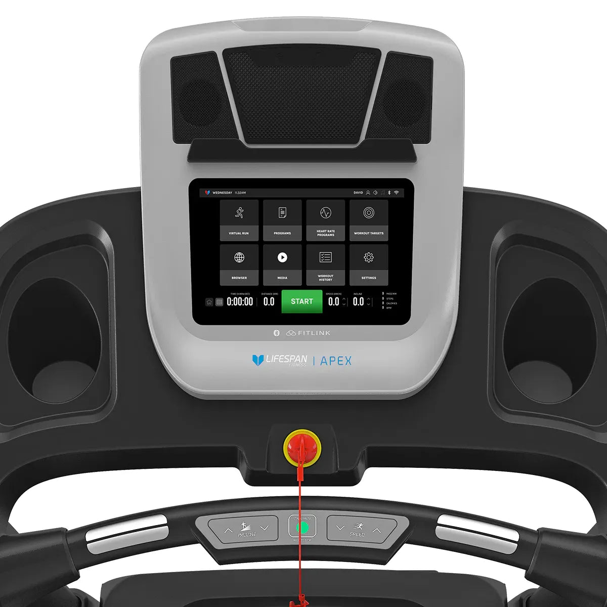 Apex 2 Smart Treadmill Touchscreen WiFi 20km/h Automatic Incline Home