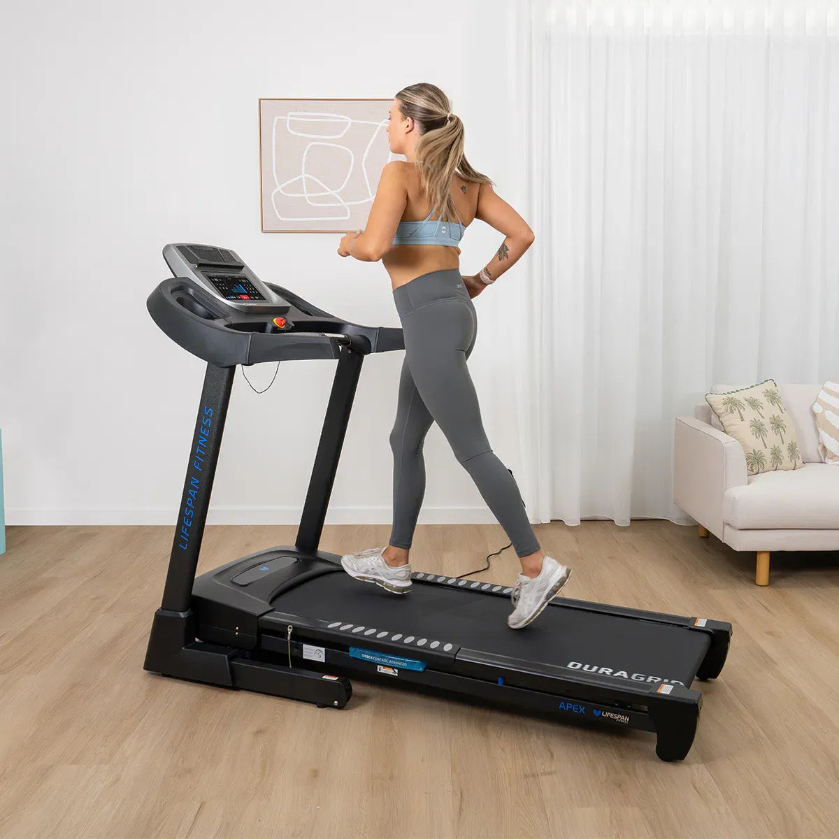 Apex 2 Smart Treadmill Touchscreen WiFi 20km/h Automatic Incline Home