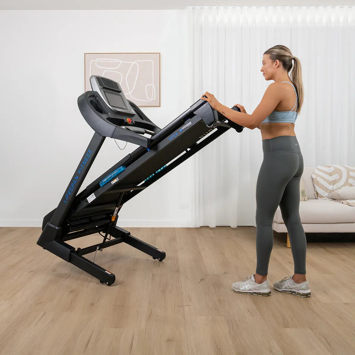 Apex 2 Smart Treadmill Touchscreen WiFi 20km/h Automatic Incline Home