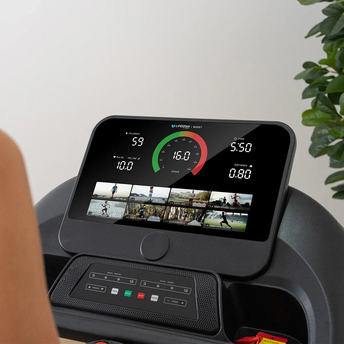 Boost 2 Treadmill Brushless Motor Automatic Incline Home Gym 18km/h Unit