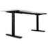 V-FOLD Treadmill with ErgoDesk Automatic Standing Desk 1500mm in White/Black