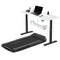 V-FOLD Treadmill with ErgoDesk Automatic Standing Desk 1500mm in White/Black with Cable Management