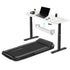 V-FOLD Treadmill with ErgoDesk Automatic Standing Desk 1500mm in White/Black with Cable Management