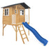 Burleigh Timber Cubby House with 2.2m Slide in Blue, Kids Playhouse Set