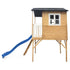 Burleigh Timber Cubby House with 2.2m Slide in Blue, Kids Playhouse Set