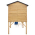 Burleigh Timber Cubby House with 2.2m Slide in Blue, Kids Playhouse Set