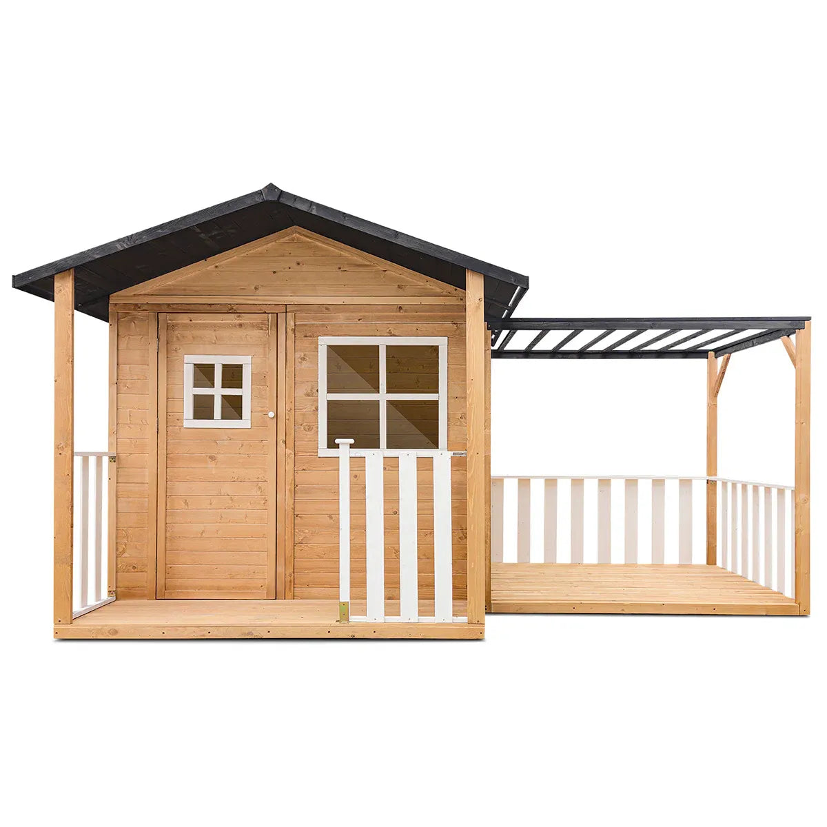 Burleigh Timber Cubby House with Pergola, Kids Outdoor Playhouse Set, 12mo
