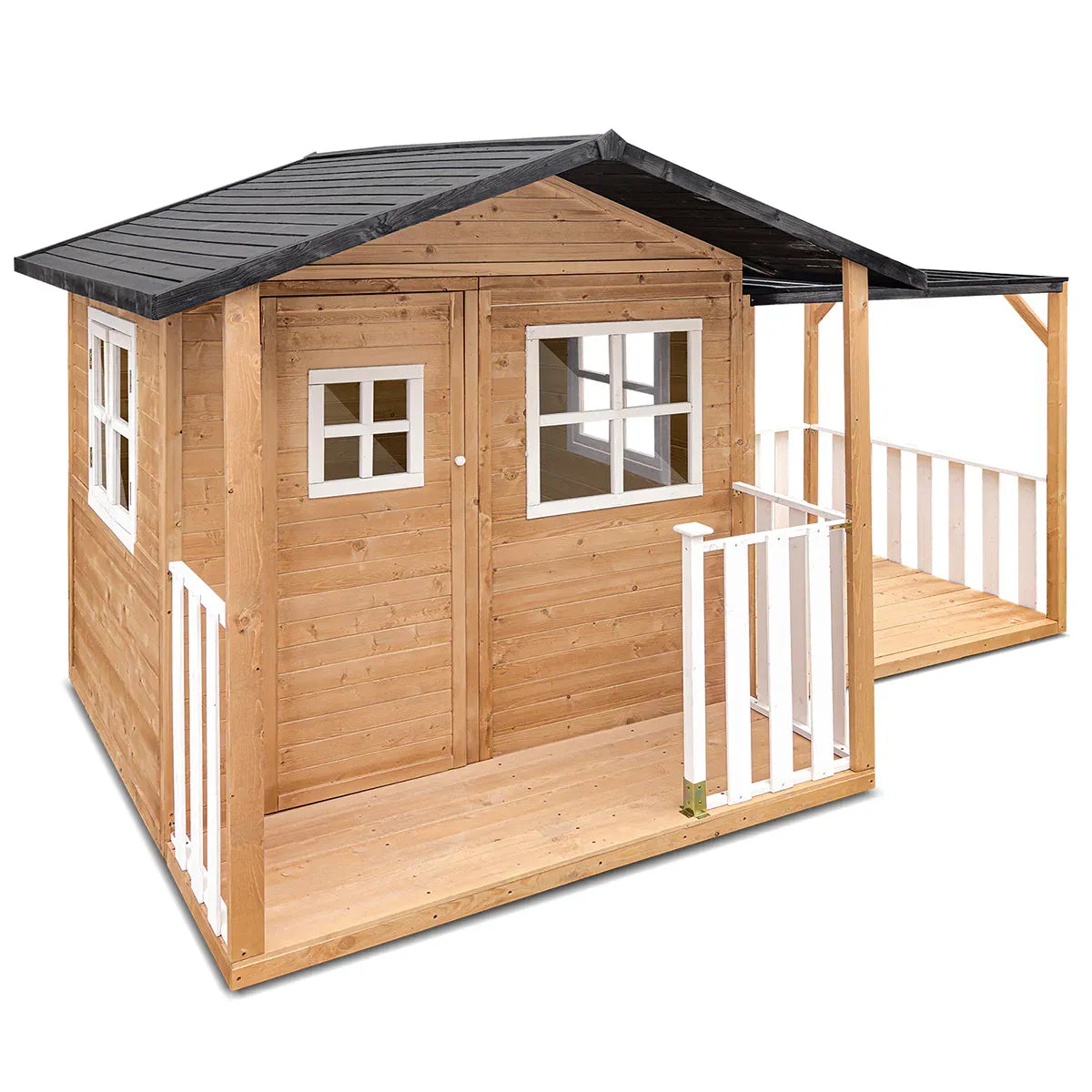 Burleigh Timber Cubby House with Pergola, Kids Outdoor Playhouse Set, 12mo