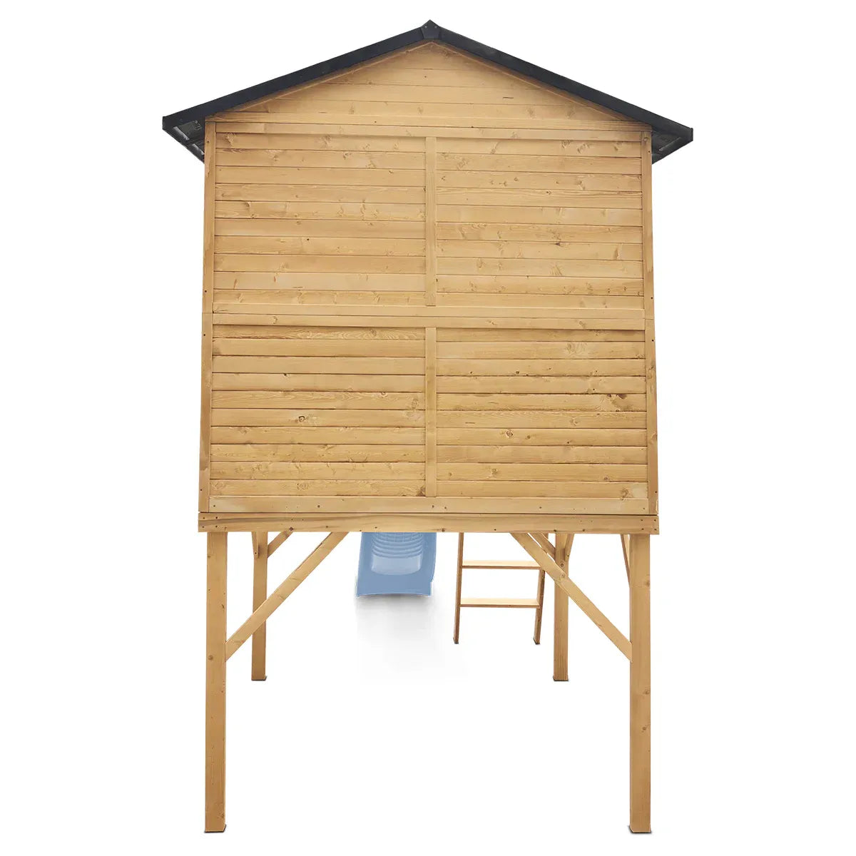 Burleigh Cubby House with 2.2m Slide, Pastel Blue, Timber, 45kg Per Child