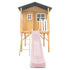 Burleigh Cubby House with 2.2m Slide, Pastel Pink, Timber, 45kg Per Child