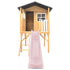 Burleigh Cubby House with 2.2m Slide, Pastel Pink, Timber, 45kg Per Child