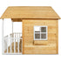 Camira Cubby House Set Timber Kids Playhouse with Veranda Letterbox