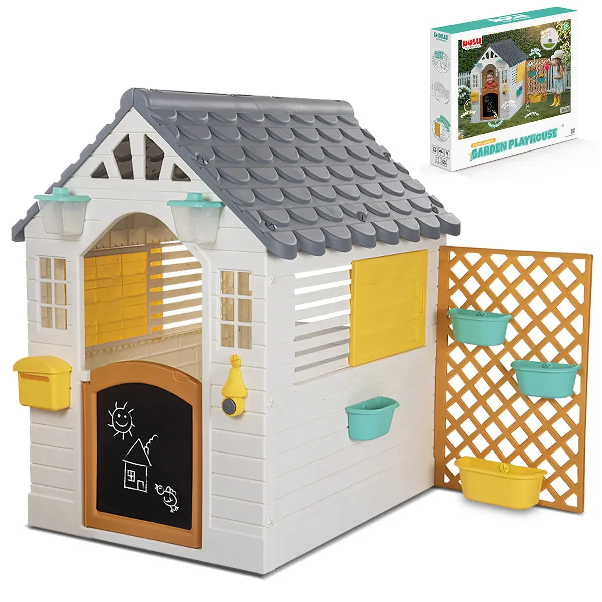 Kids Garden Playhouse – Non‑Toxic Plastic, Lightweight, Easy Assembly