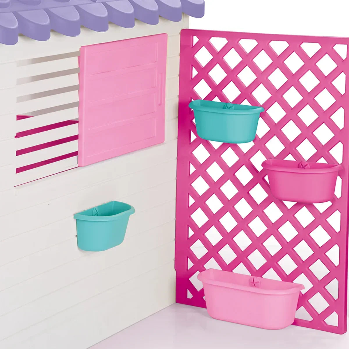 Kids Garden Playhouse – Non‑Toxic Plastic, Lightweight, Easy Assembly Pink