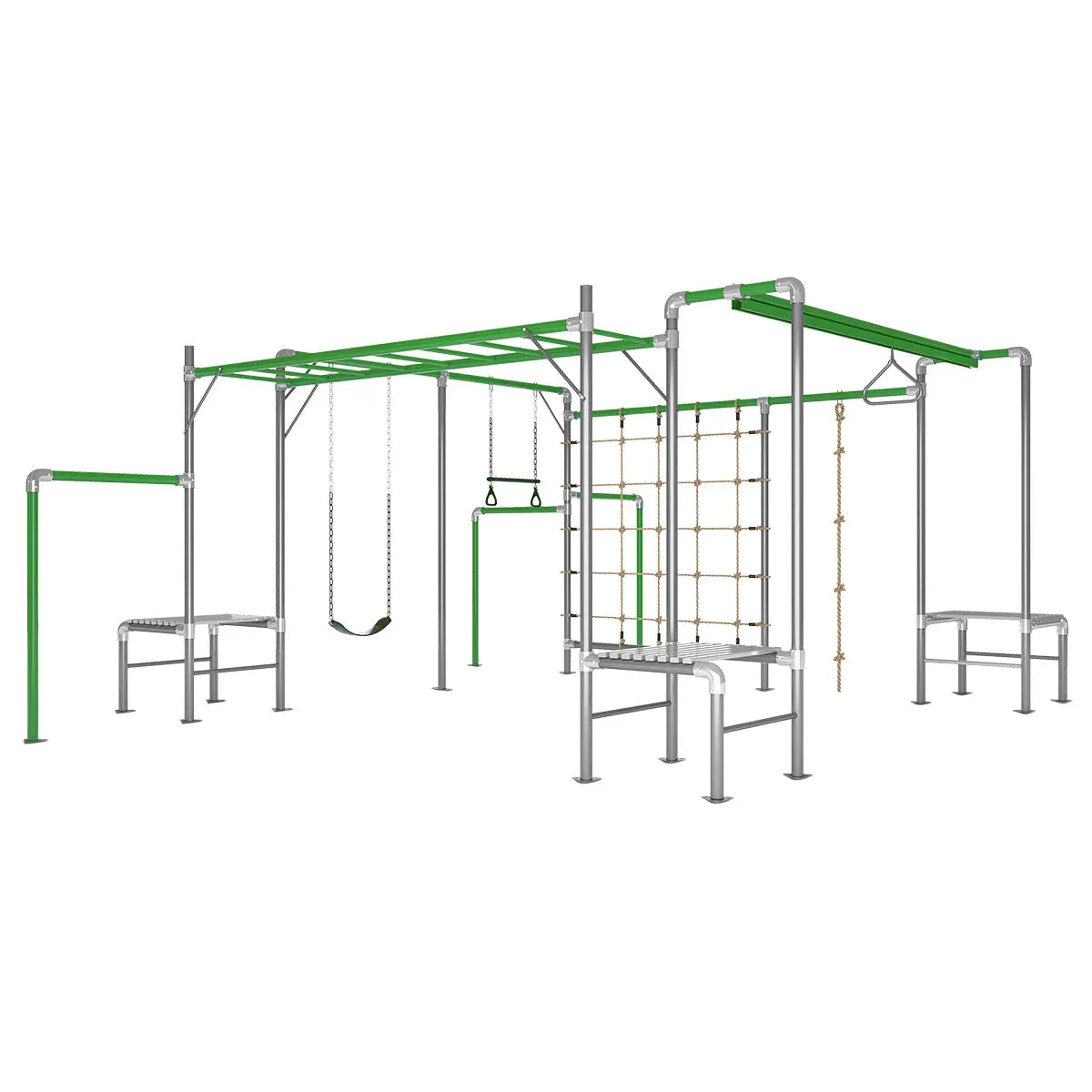 Junior Jungle Madagascar V2 Kids Play Set Flying Fox Swing Trapeze