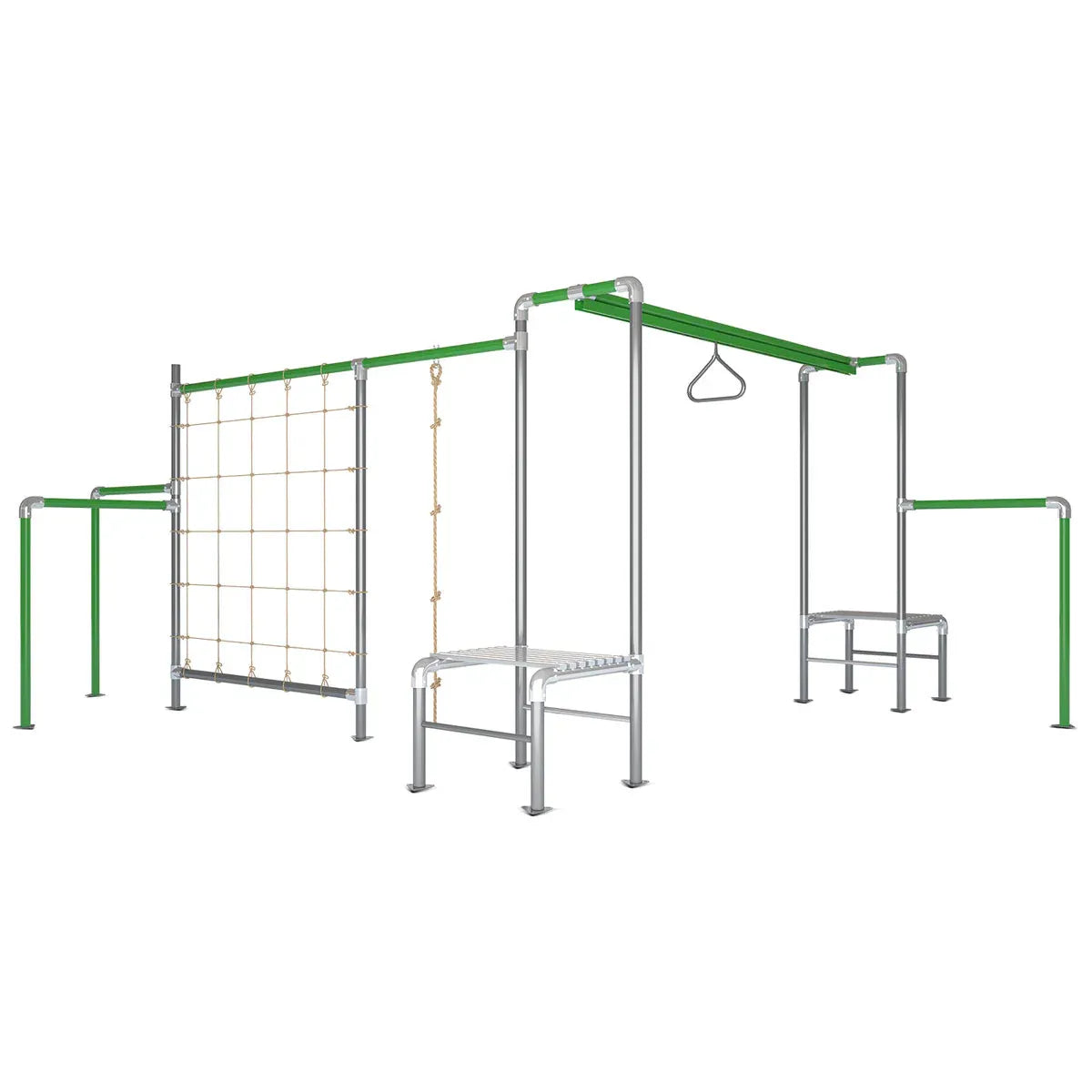 Junior Jungle Monsoon Kids Play Set Flying Fox Climbing Rope Net 4m