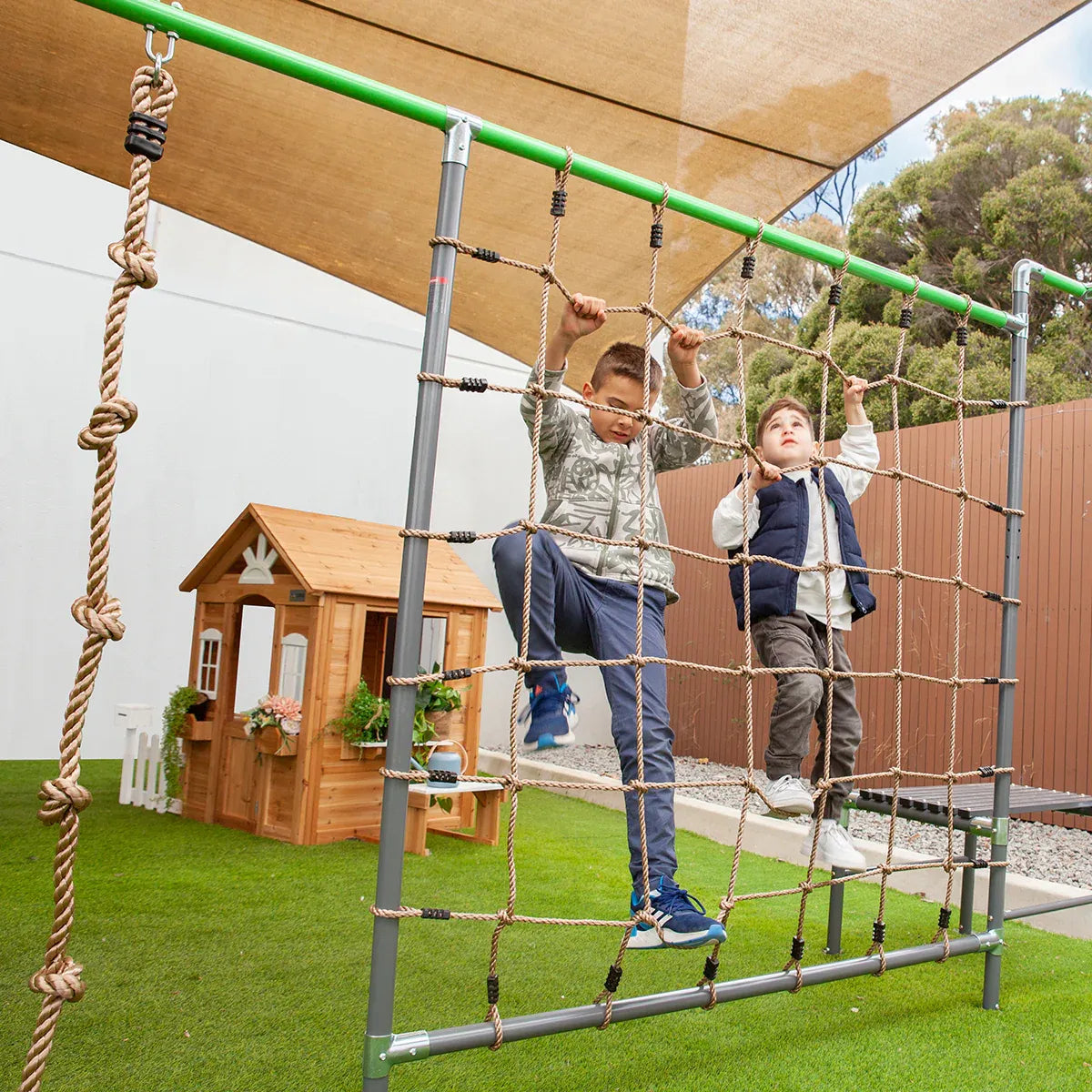 Junior Jungle Panama V2 Kids Play Set Monkey Bars Swing Trapeze 2.7m