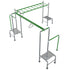 Junior Jungle Tarzan Flying Fox and Monkey Bars 2.6m Kids Outdoor Set