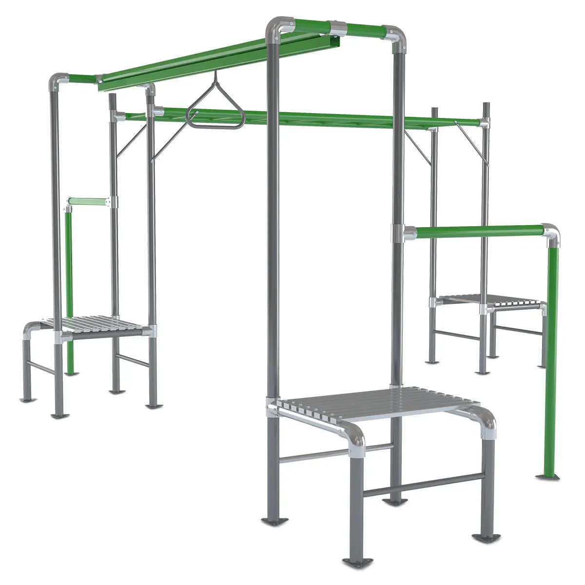 Junior Jungle Tarzan Flying Fox and Monkey Bars 2.6m Kids Outdoor Set