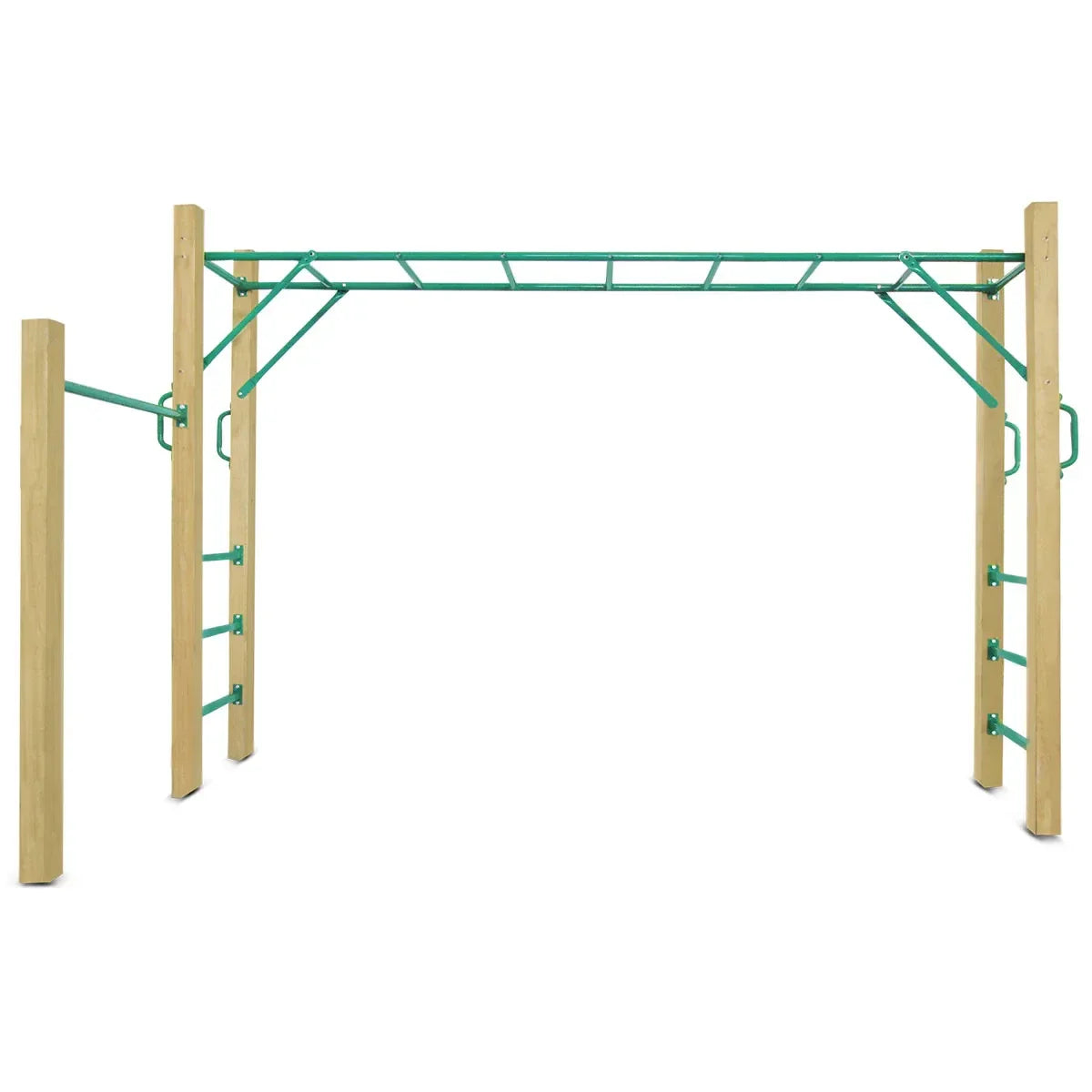 3.0m Timber Monkey Bar Set – Outdoor Kids Play, Premium Wood, 50kg/Bar