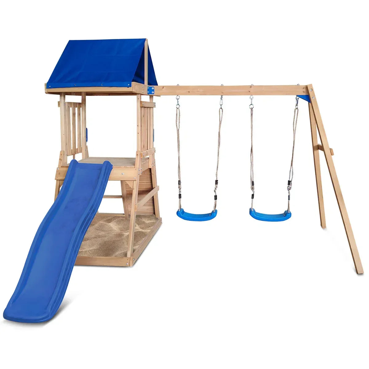 Hazelbrook Swing Set & Play Centre with 1.8m Slide (Blue)
