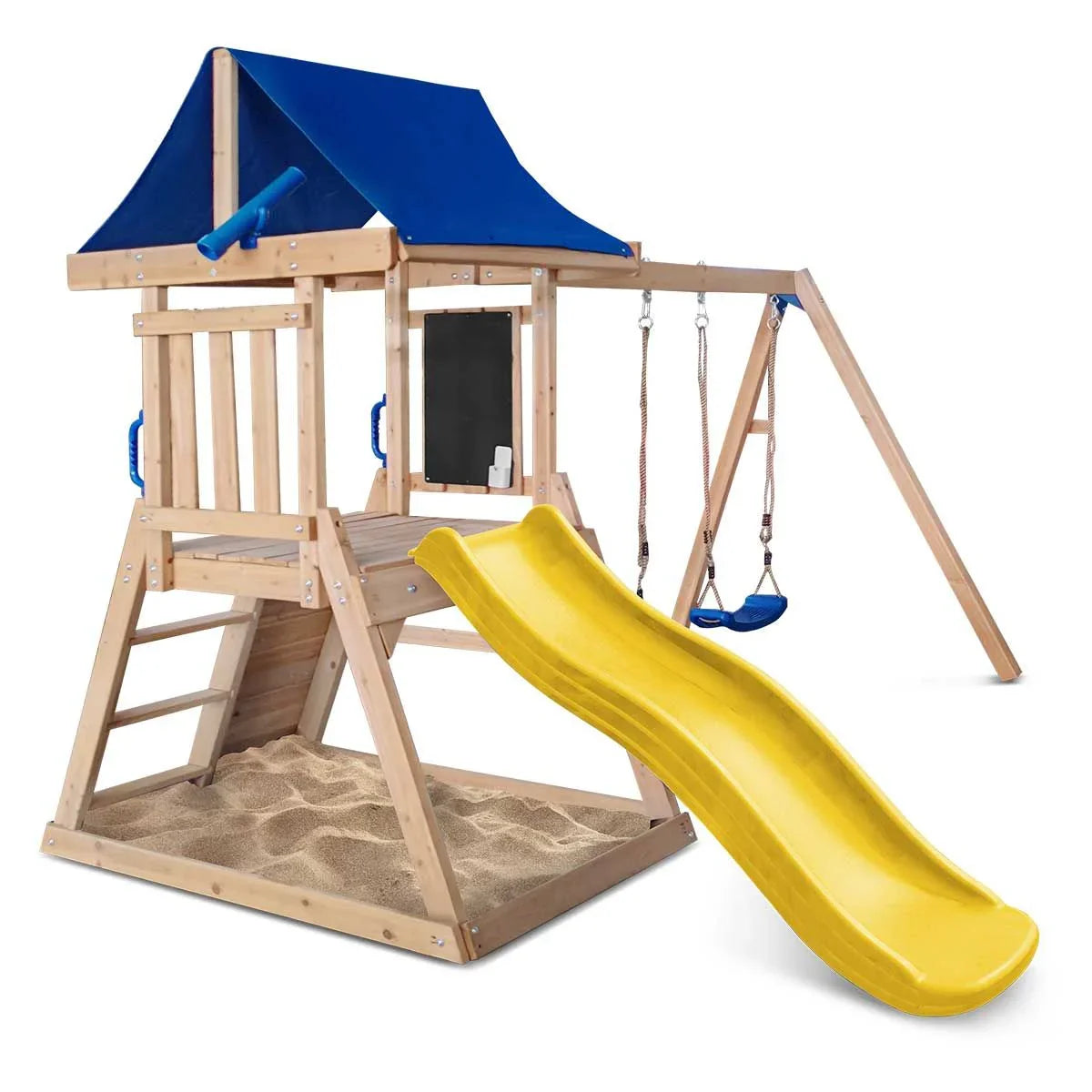 Hazelbrook Swing Set & Play Centre with 1.8m Slide (Yellow)