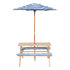 Sunset Picnic Table with Umbrella