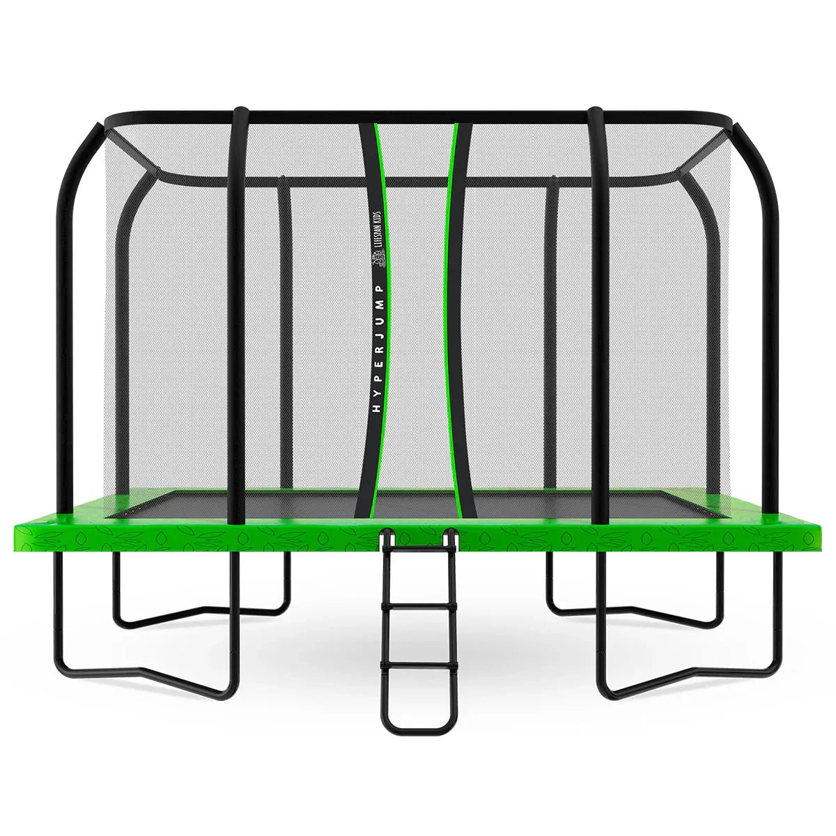 HyperJump 12ft x 8ft Rectangle Spring Trampoline, 78pcs Springs, 120kg