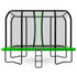HyperJump 12ft x 8ft Rectangle Spring Trampoline, 78pcs Springs, 120kg
