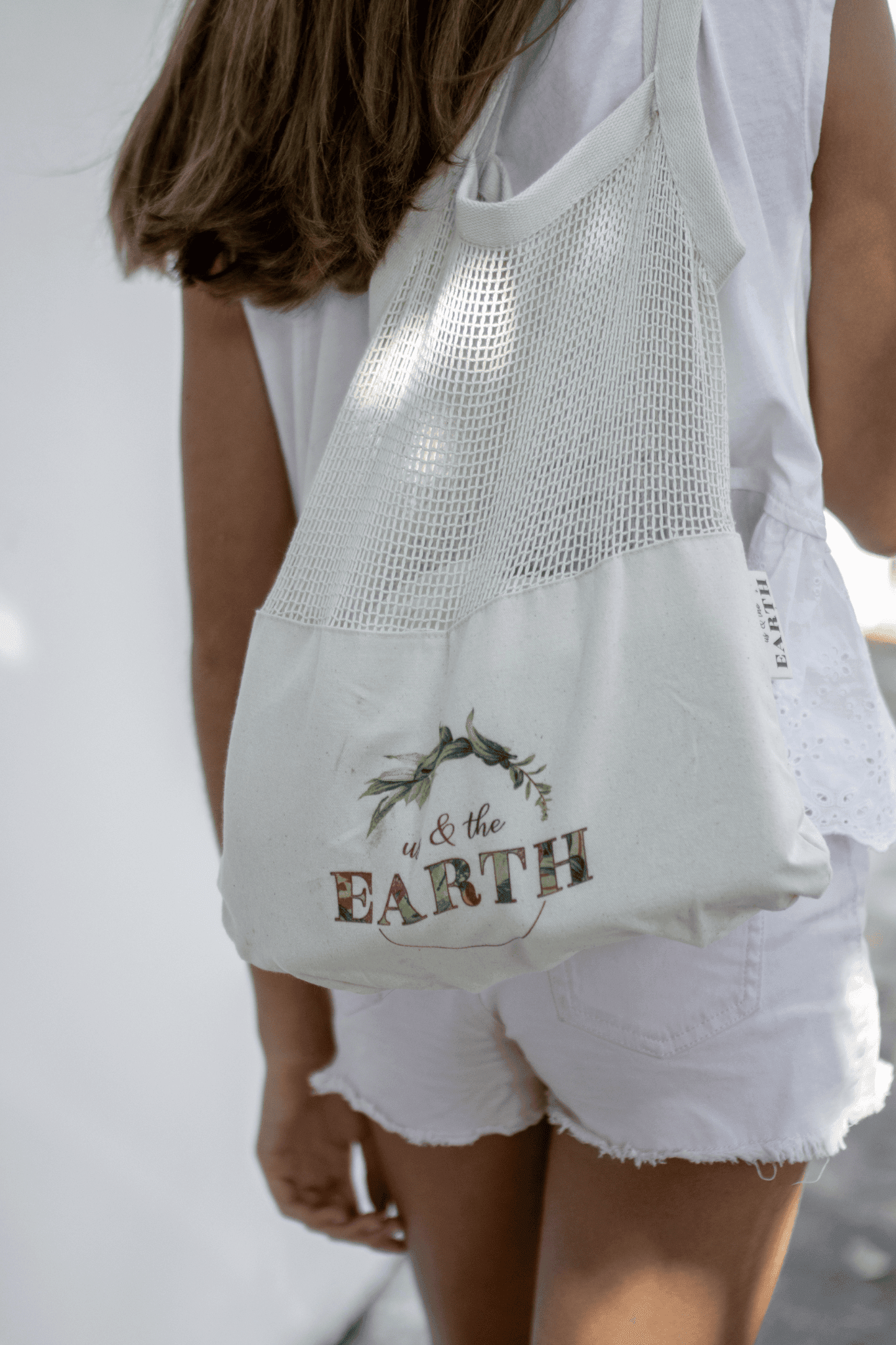 Us & The Earth Calico Shopping Bag