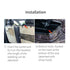 Ondoing Pet Dog Barrier Car Back Seat Fence Isolation Divider Net Safety Mesh Guard Kids-black