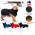 Pet Dog Raincoat Poncho Jacket Windbreaker Waterproof Clothes with Harness Hole-XS-Black