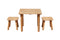 Classic Square table and 2 stools