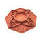 Flower Mandala Slow Feeder Lick Mat Bowl - Terracotta