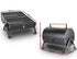 Stainless Steel BBQ Barrel Charcoal Smoker Portable Foldable Barbecue Camping Black