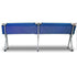 Camping Bed Folding Stretcher Light Weight w/ Carry Bag Camp Portable - blue