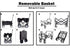 Foldable Collapsible Wagon Cart Garden Beach Outdoor Shopping Trolley Fishing Camping