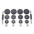 20KG Cast Iron Dumbbell Set Weight Dumbbells Home Gym Training Fitness BarBell Case