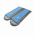 Double Camping Envelope Twin Sleeping Bag Thermal Tent Hiking Winter -15C - blue