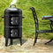 3in1 Portable Charcoal Vertical Smoker BBQ Roaster Grill Steel Water Steamer
