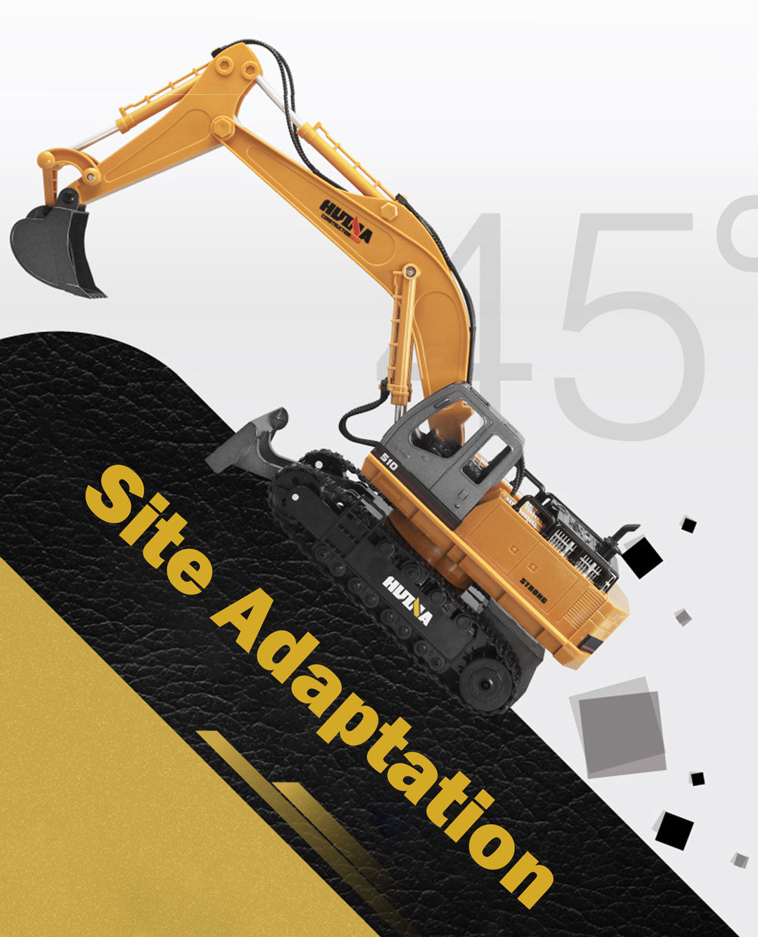 1/16 11CH RC Alloy Excavator Construction Engineering Digger Vehicle Toy