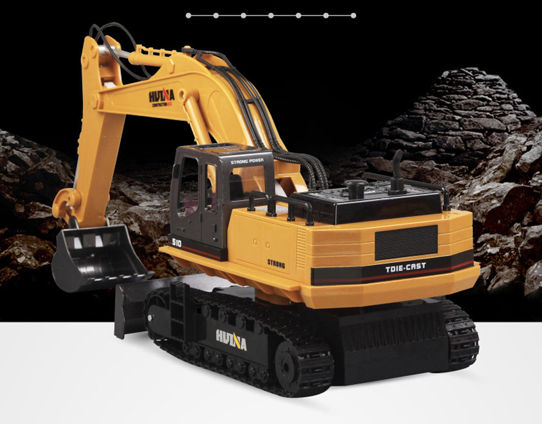 1/16 11CH RC Alloy Excavator Construction Engineering Digger Vehicle Toy
