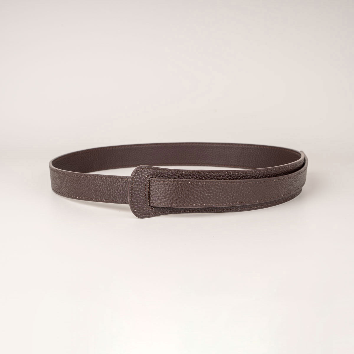 Ida Women's Brown Leather Knot Belt