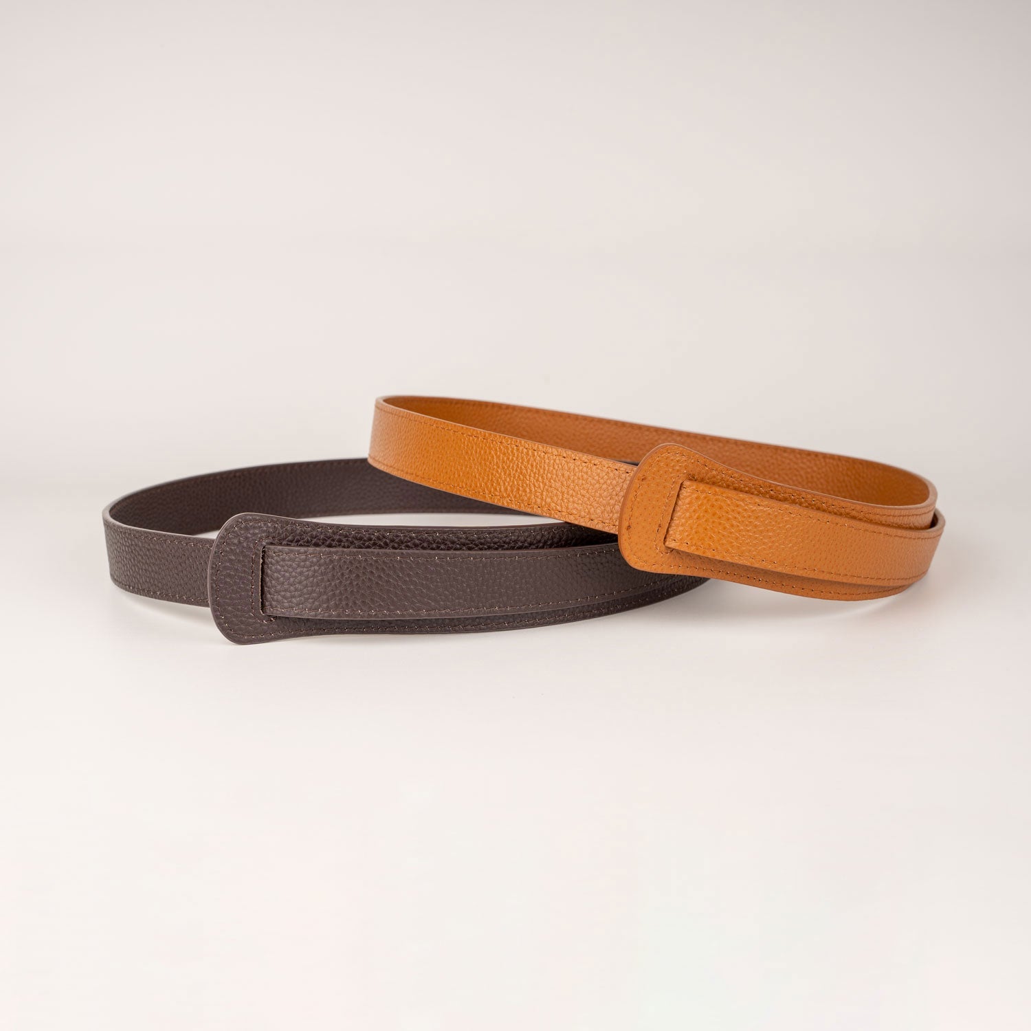 Ida Women's Brown Leather Knot Belt